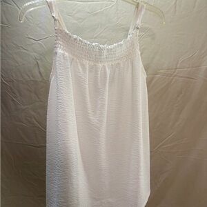 torrid Ivory Knit Gauze Smocked Cami